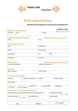 Änderungsmitteilung